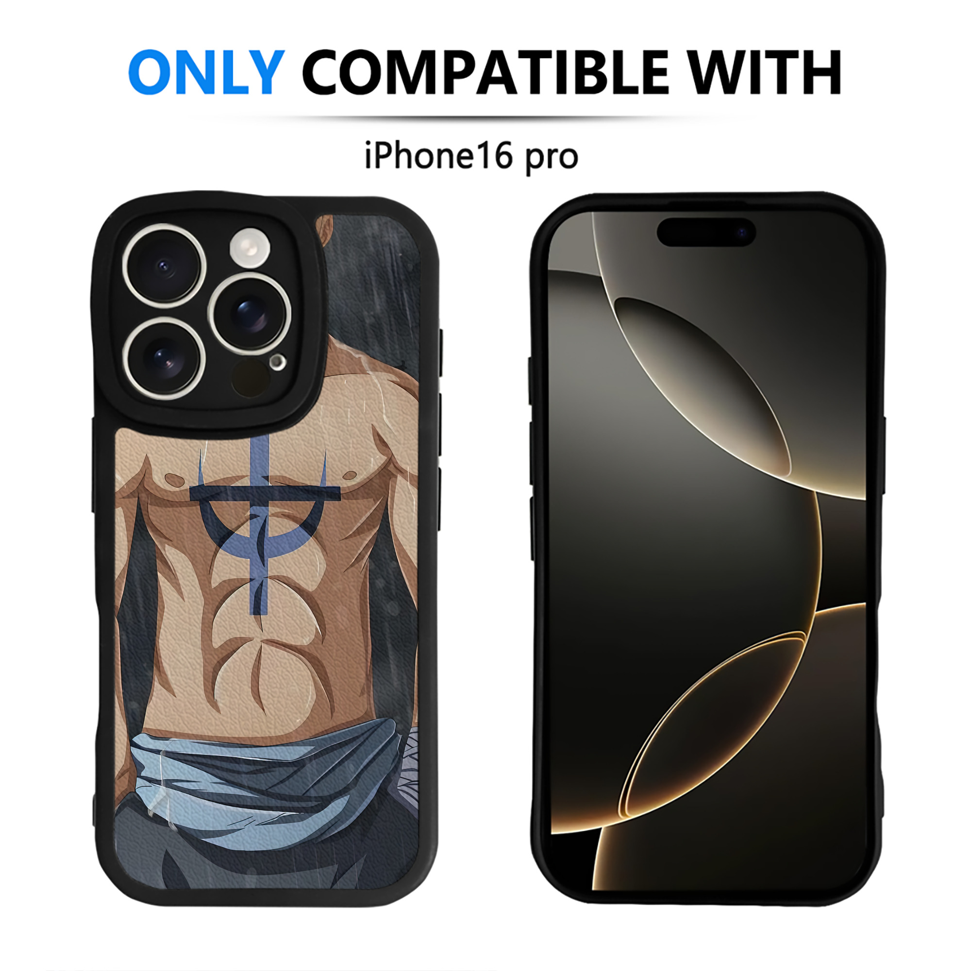 （画像用） ワンピース ONE PIECE 【iPhone 16シリーズ対応】シリコンスマホケース（レザー調） 材質：シリコン